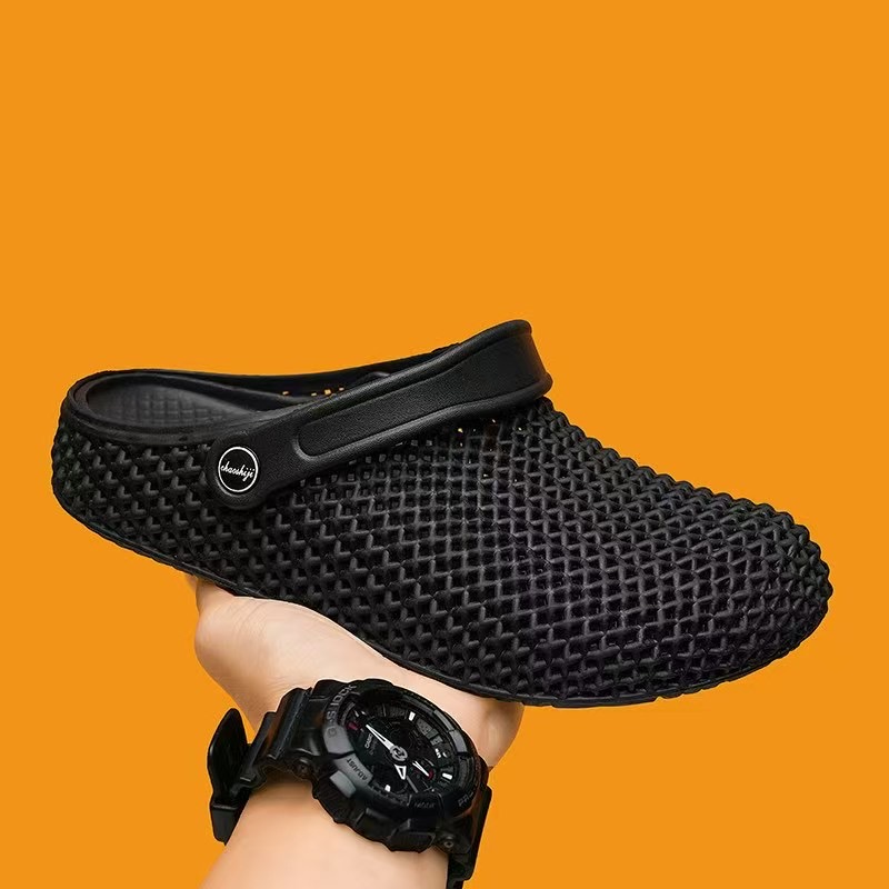 Product Description — Breathable Mesh Clogs  Upgrade your everyday comfort with these stylish and lightweight breathable mesh clogs. Designed with an open-air mesh structure, they provide excellent ventilation to help keep your feet cool and comfortable